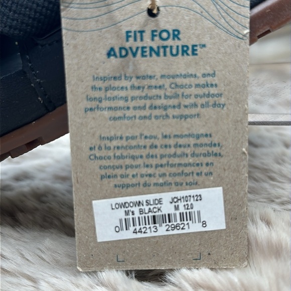 Chaco | LowDown Slide in Black, Size 12 NWT main image 4